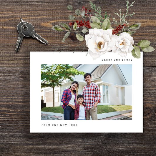 新築住宅からのクリスマスの感動発表 シーズンカード