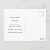 新築住宅引越アナウンス変更住所Sweet ポストカード (裏面)