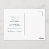 新築住宅引越アナウンス変更住所Sweet ポストカード (裏面)