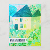 新築住宅引越アナウンス変更住所Sweet ポストカード (正面)