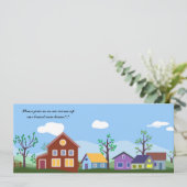 新築戸建てのお知らせ 案内状 (スタンド正面)