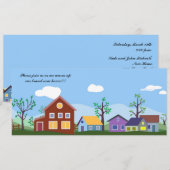 新築戸建てのお知らせ 案内状 (正面/裏面)