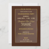 新築祝いパーティー招待状 - 玄関ドア 招待状 (裏面)