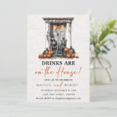 新築祝いパーティー（飲み物はお客様に） 招待状 (スタンド正面)