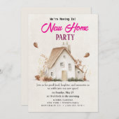 新築祝い招待状 招待状 (正面/裏面)