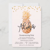 新築祝い アロハ ルアウ ハワイアンパーティー 招待状 (正面)
