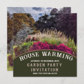 新築祝い カラフルガーデンパーティー招待状 招待状 (正面/裏面)