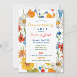 新築祝い 女性 花 夏の色 フラワーデザイン 招待状