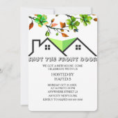 新築祝い 招待状 新築パーティー 招待状 新築パーティー 編集可能な招待状 新しい家 パーティー ホ (正面)