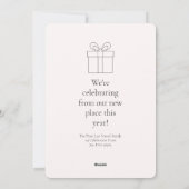 新築祝い　新ホームお披露目ハoliday引越し発表 シーズンカード (裏面)