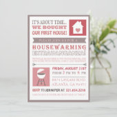 新築祝い BBQ ご案内 シンプル M 招待状 (スタンド正面)