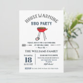 新築祝い BBQ パーティー バックヤード バーベキュー 招待状 (スタンド正面)