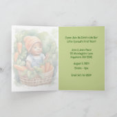 新米の誕生日の招待状 シーズンカード (内部)