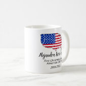 新米アメリカ市民 - アメリカ地図市民権の日 コーヒーマグカップ (正面右)