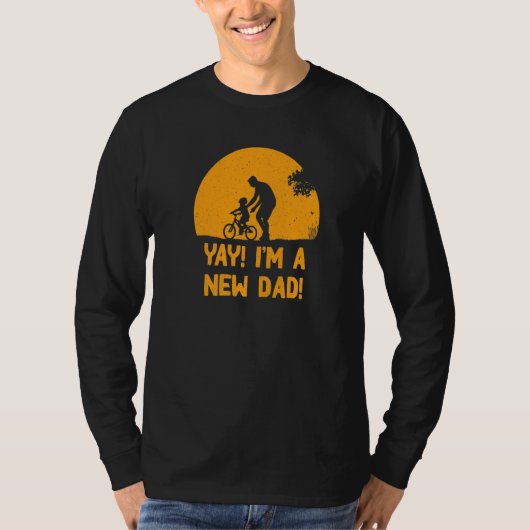 新米パパです 父の日 プレグナンシー 発表 Tシャツ (正面)