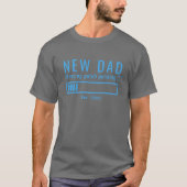 新米パパの寝不足パッチ 青デザイン Tシャツ (正面)