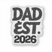 新米パパ2026 誕生 シール (正面)