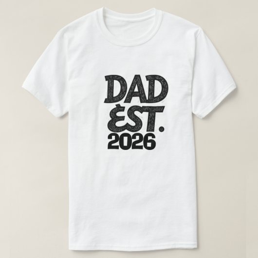 新米パパ2026 誕生 Tシャツ (デザイン正面)