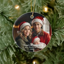 新米パパ・ママの初めてのクリスマス セラミックオーナメント
