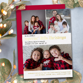 新米ママのためのクリスマスカード ゴールド 3枚の写真 箔シーズンカード