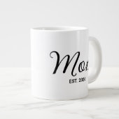 新米ママへのギフト ジャンボコーヒーマグカップ (正面右)