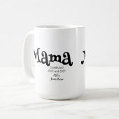 新米ママギフト コーヒーマグカップ (正面左)