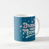 新米マママグカップ - 新米ママへの心温まるギフト コーヒーマグカップ (正面右)