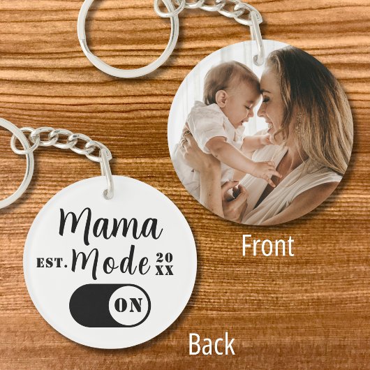 新米ママ記念フォトキーホルダー 産年 Mama Mode キーホルダー