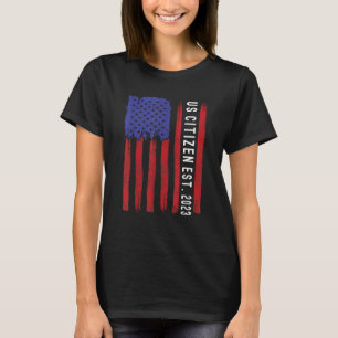 新米市民Est 2023アメリカ移民の市民 Tシャツ