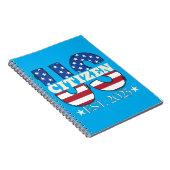 新米市民Est 2025アメリカ移民の市民 ノートブック (右側)