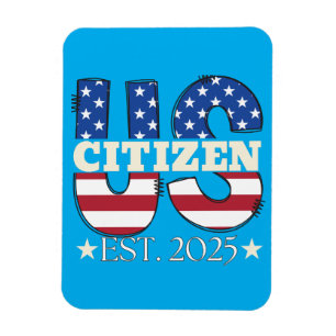 新米市民Est 2025アメリカ移民の市民 マグネット