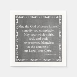 新約聖書の賛美聖書の – 1テサロニケ5:23 スタンダードカクテルナプキン