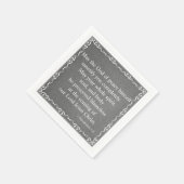 新約聖書の賛美聖書の – 1テサロニケ5:23 スタンダードカクテルナプキン (角)