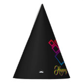 新素晴らしカラフル年の正方形 パーティーハット (左)