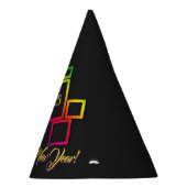 新素晴らしカラフル年の正方形 パーティーハット (右)