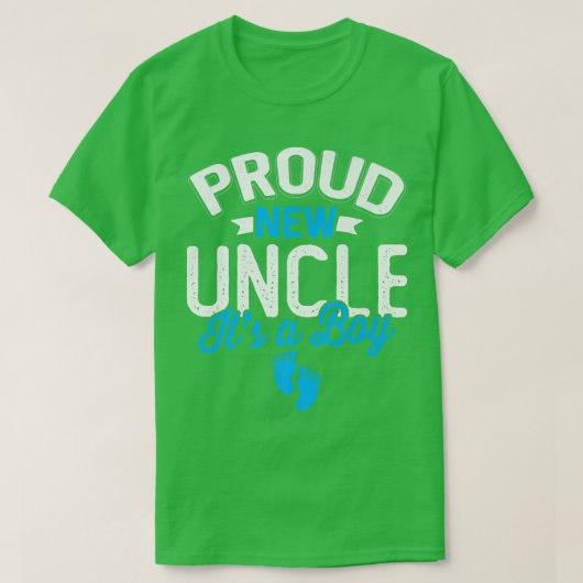 新素晴らし誇りを持ったカッコいい伯父それは男の子ジェンダーのrevである tシャツ (デザイン正面)