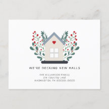 新素朴しいホールをデッキでホリデーカード