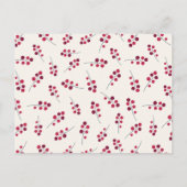 新素朴しいホールをデッキでホリデーカード 案内ポストカード (裏面)