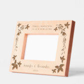 新素朴しい家の初めてのクリスマスモノグラムの レーザー彫刻フレーム (左)