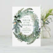 新素朴しい首の森の松の木が動く 案内状 (スタンド正面)