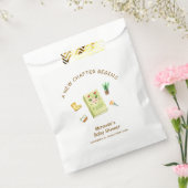 新素朴モダン章ガーデン本ベイビーシャワー フェイバーバッグ (封をした状態)