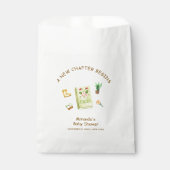 新素朴モダン章ガーデン本ベイビーシャワー フェイバーバッグ (正面)