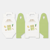 新素朴モダン章ガーデン本ベイビーシャワー フェイバーボックス (見開き)