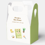 新素朴モダン章ガーデン本ベイビーシャワー フェイバーボックス (見開き)