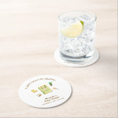 新素朴モダン章ガーデン本ベイビーシャワー ラウンドペーパーコースター (インサイチュ)