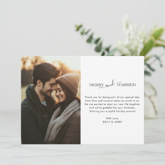 新素朴婚とメリークリスマス結婚したの写真 シーズンカード (スタンド正面)