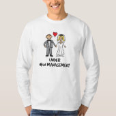 新経営権移譲 ウェディング カートゥーン Tシャツ (正面)