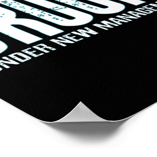 新経営陣の下おもしろいで新郎を生む ポスター (角)