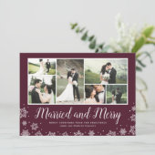 新結婚したしメリーいフ数々のォトホリデー シーズンカード (スタンド正面)