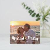 新結婚したモダンメリー婚 ポストカード (スタンド正面)